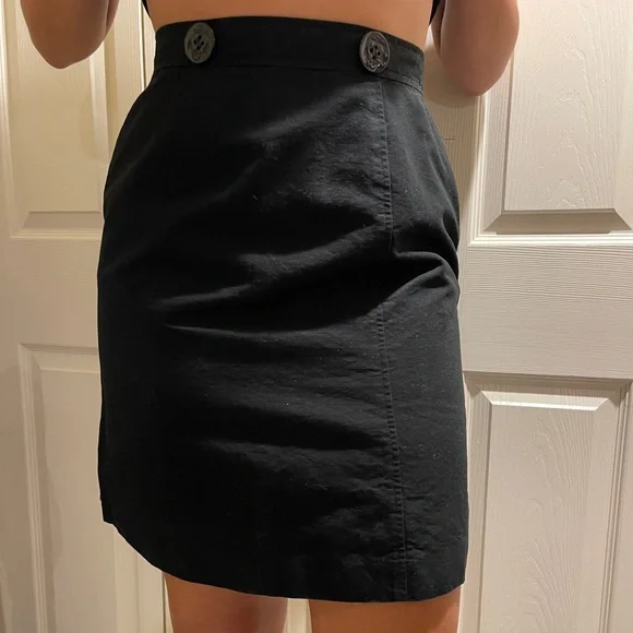 Vintage Burberry Nautical Button Skirt - Picture 2 of 9